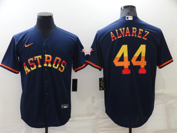 Houston Astros #44 Yordan Alvarez 2022 Navy Cool Base Stitched Jersey - Zenithce