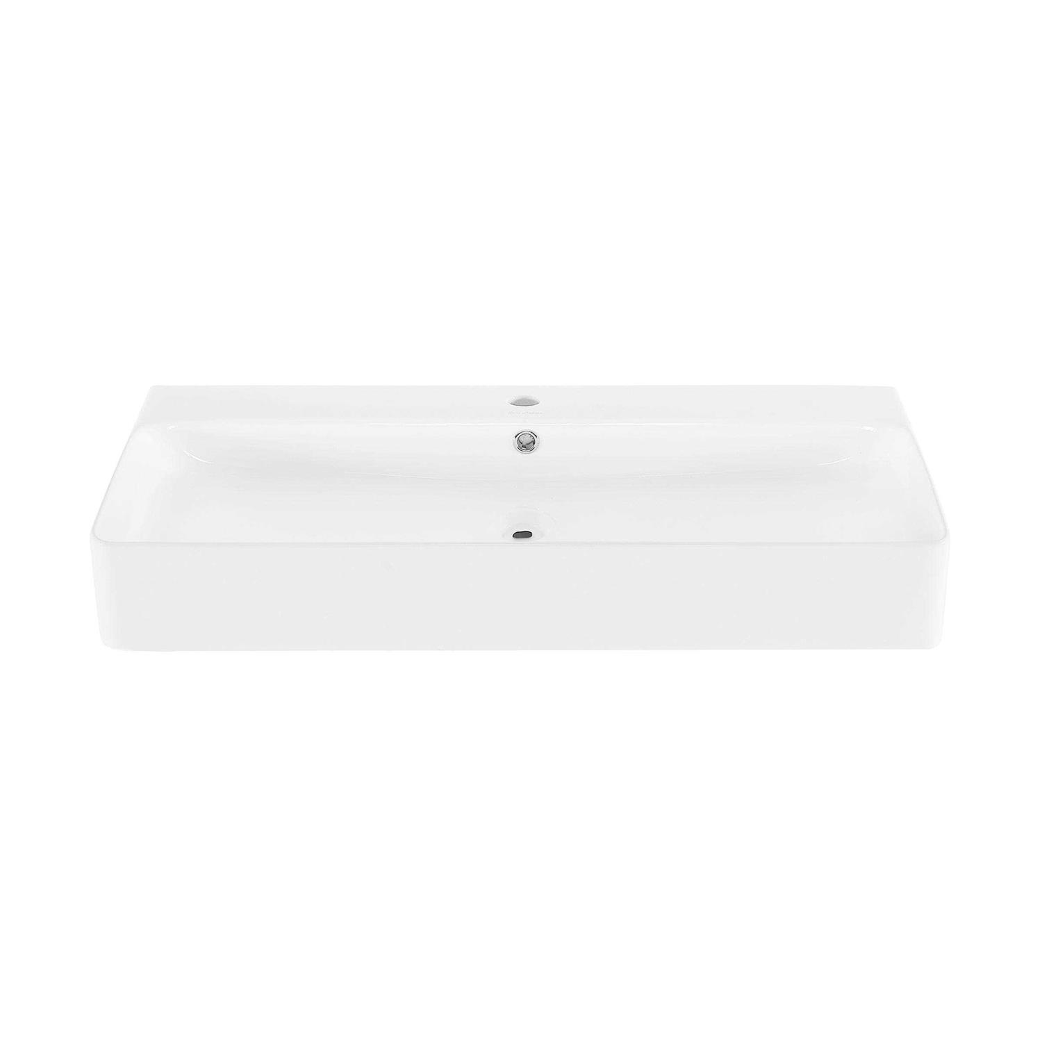 Swiss Madison Carre 36 in. Ceramic Console Sink White Basin - Zenithce