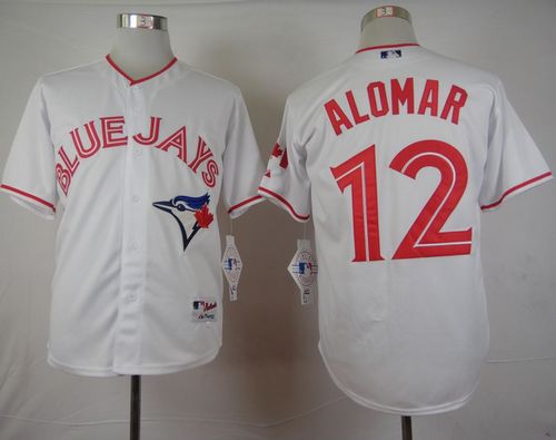 Blue Jays #12 Roberto Alomar White 2015 Canada Day Stitched Jersey - Zenithce