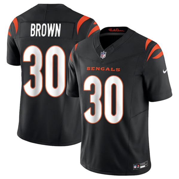 Cincinnati Bengals #30 Chase Brown Black 2024 F.U.S.E. Vapor Untouchable Limited Stitched Jersey - Zenithce