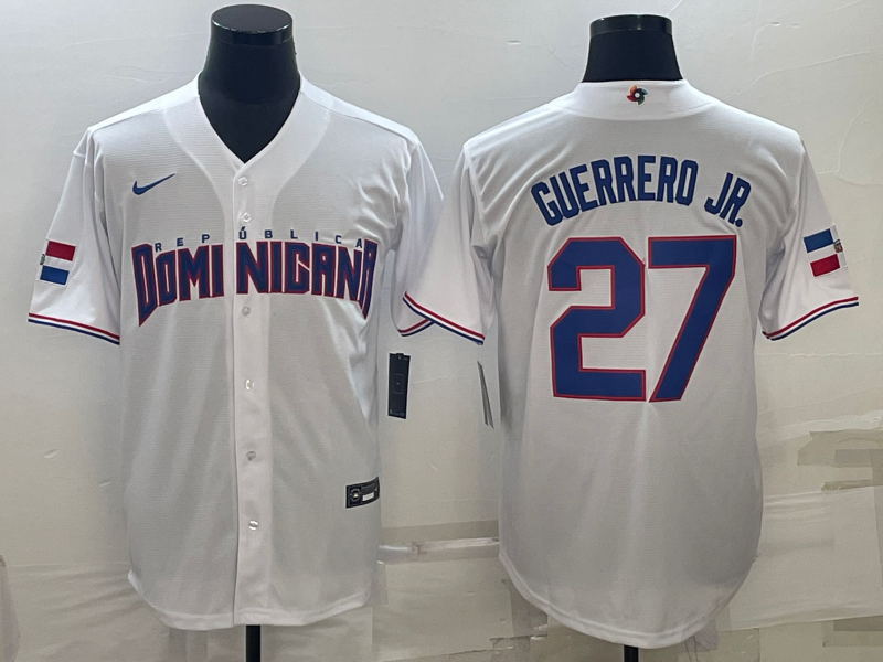 Dominican Republic #27 Vladimir Guerrero Jr. 2023 White World Classic Stitched Jersey - Zenithce