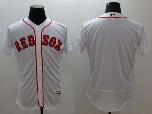 Red Sox Blank White Flexbase Authentic Collection Stitched Jersey - Zenithce