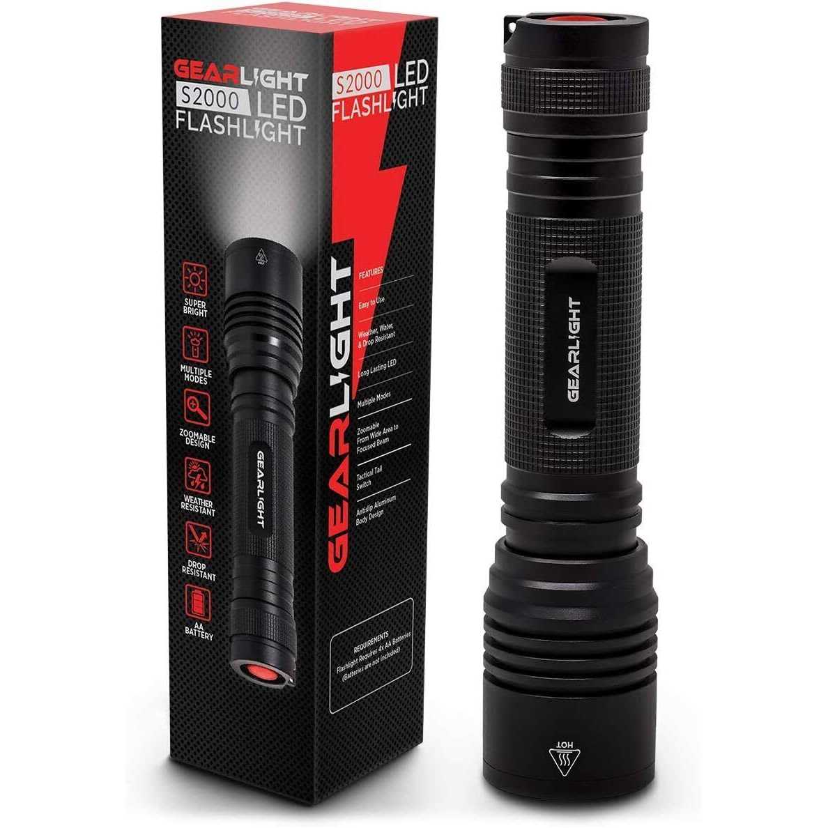 GearLight S2000 LED Flashlight High Lumens Super Bright Powerful - Zenithce