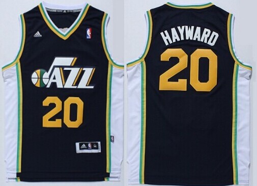 Utah Jazz #20 Gordon Hayward Revolution 30 Swingman Navy Blue Swingman Jersey - Zenithce
