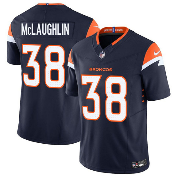 Denver Broncos #38 Jaleel McLaughlin Navy F.U.S.E. Vapor Limited Stitched Jersey - Zenithce