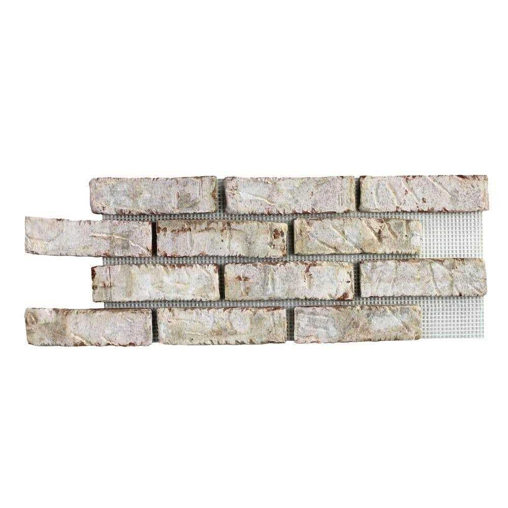 Old Mill Brick 28 in. x 10.5 in. x 0.5 in. Brickwebb Thin Brick Sheets - Zenithce