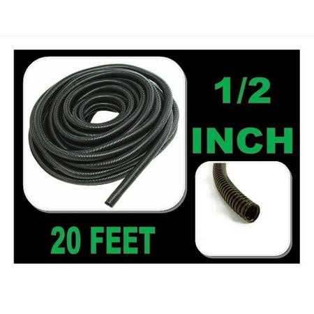 Split Loom Tubing Wire Hose Cover Auto Home Marine Black - Zenithce