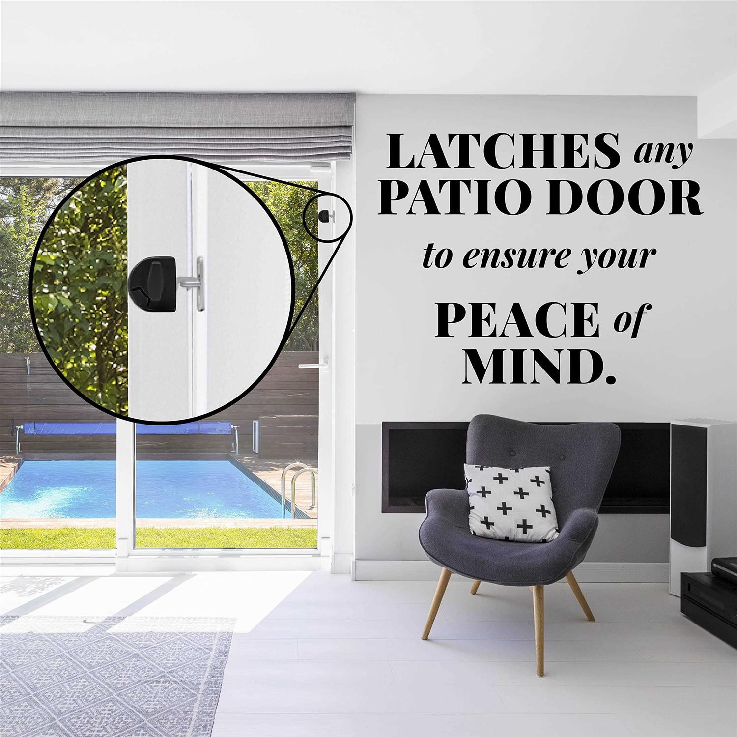 Sliding Door Latch Pool Safety Latch Two Way Opening Sliding Door Latch - Zenithce