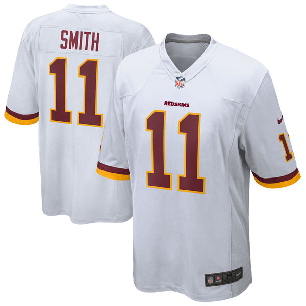 Washington Redskins #11 Alex Smith White Game Jersey - Zenithce