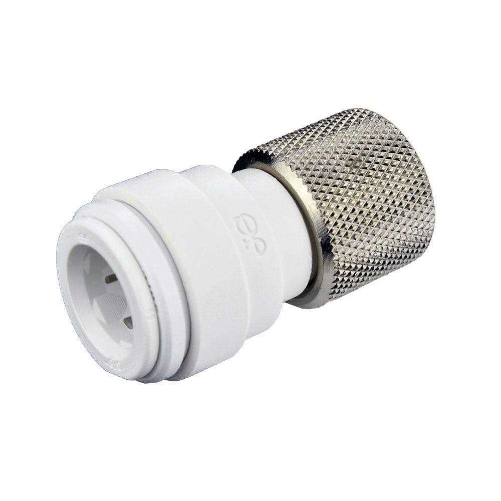 John Guest Speedfit ASVPP1LF 3/8 in x 3/8 in x 1/4 in Angle Stop Adapter Valve - Zenithce