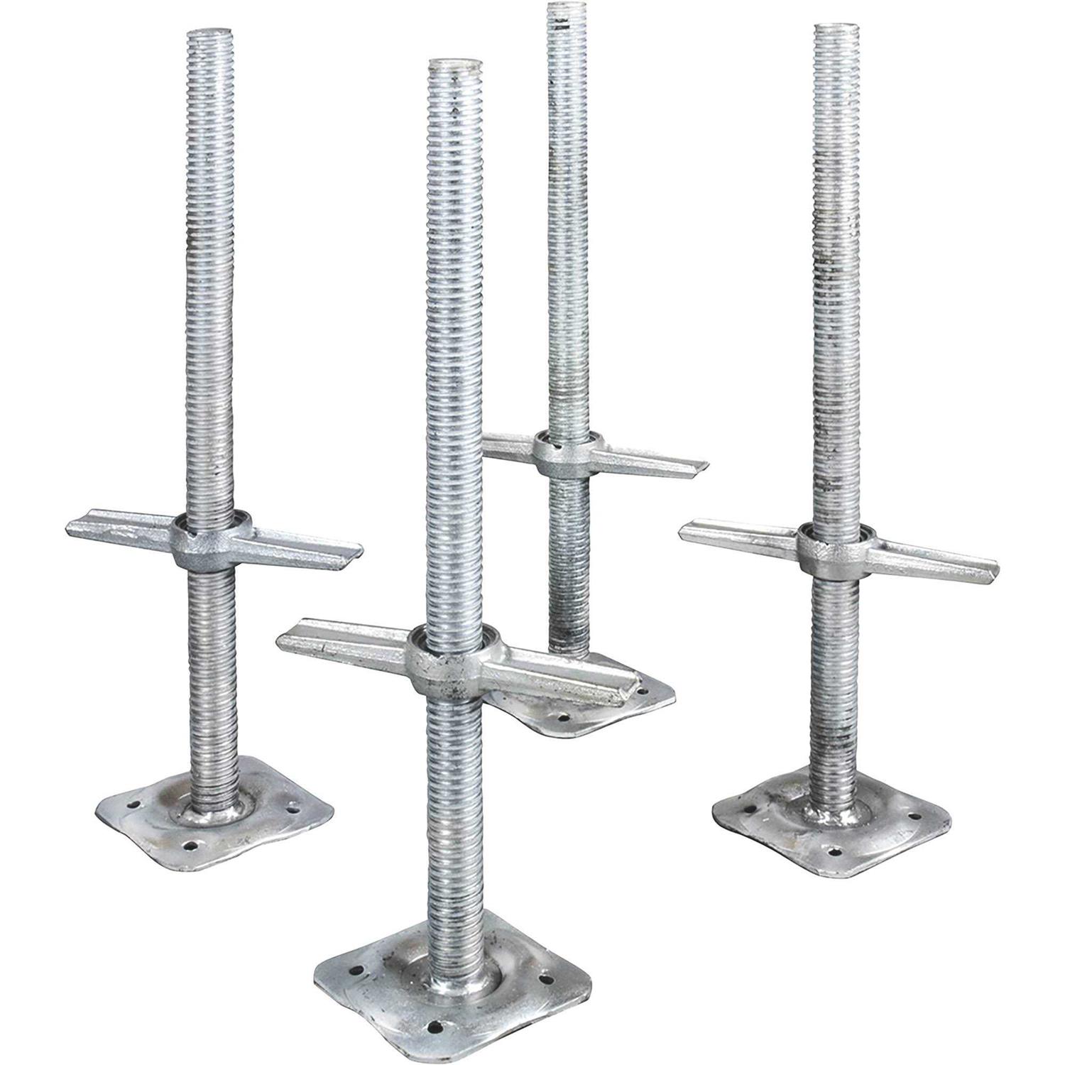 MetalTech 21.75 in. x 10 in. x 29 in. Aluminum Adjustable 3-Rung Ladder Jacks for Scaffold Extension Walk Boards, Ladder or Plank - Zenithce
