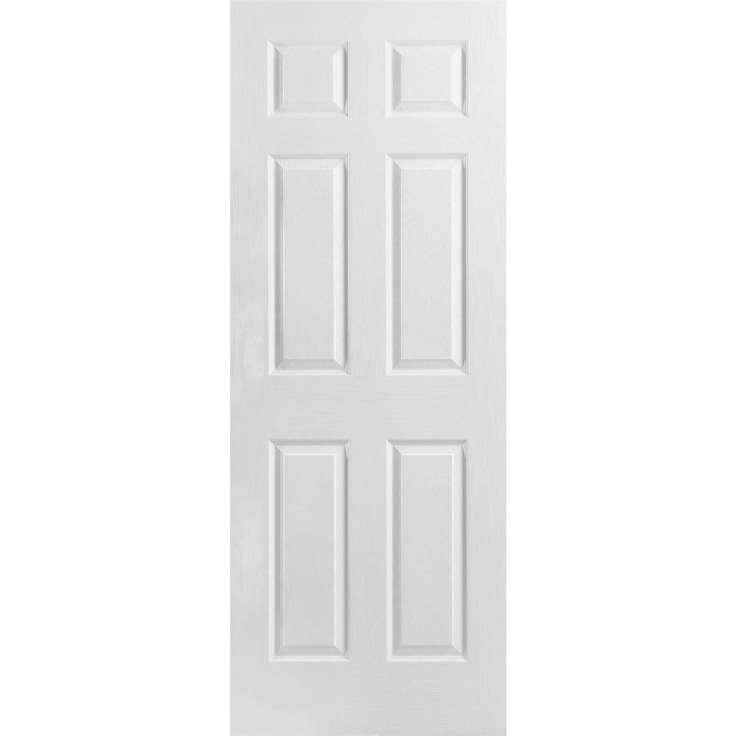 Masonite 80 in. Cheyenne Smooth 2-Panel Camber Top Plank Hollow Core Primed Composite Interior Door Slab - Zenithce