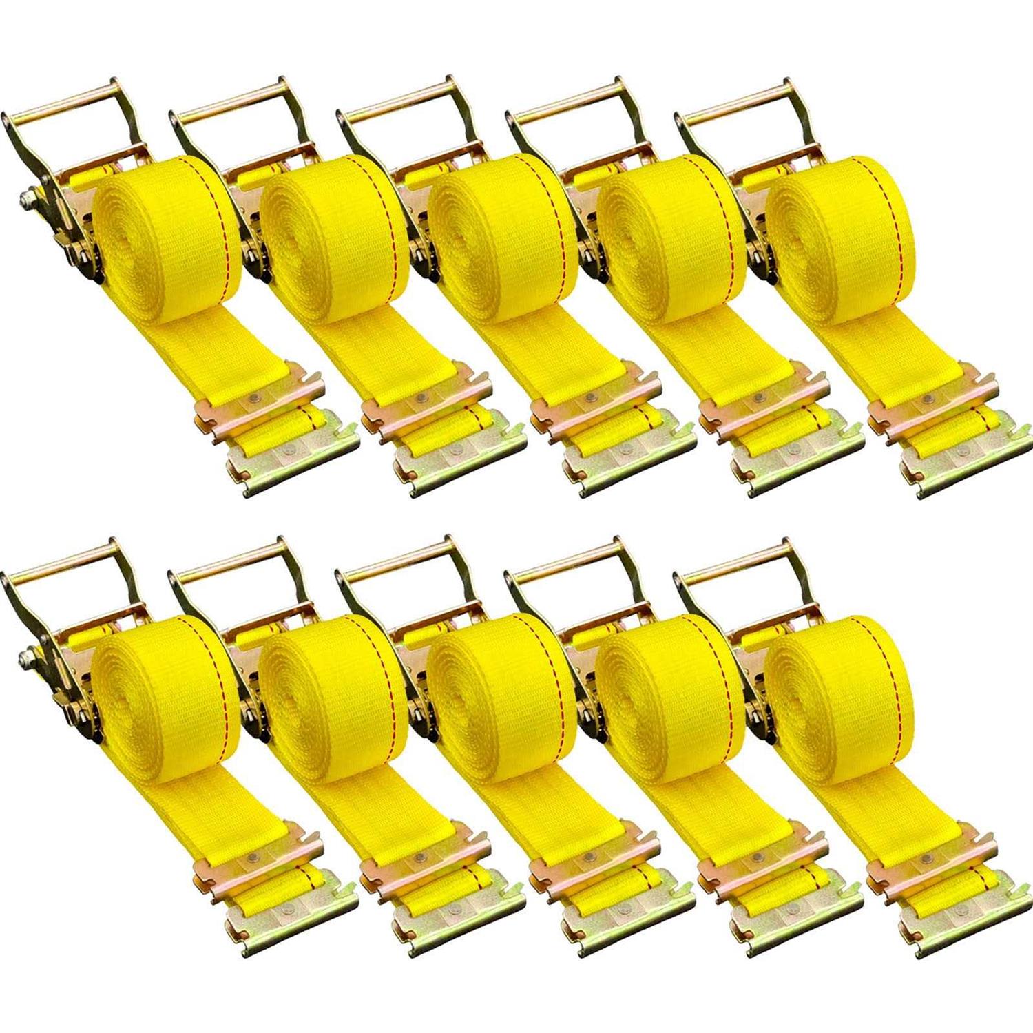 VEVOR E-Track Ratchet Strap 2 x E Track Straps 4400 lbs Breaking Strength - Zenithce