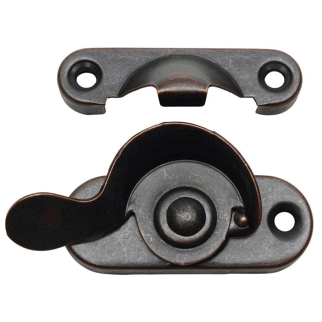 Designers Impressions 53706 Oil Rubbed Bronze Window Sash Lock - Zenithce