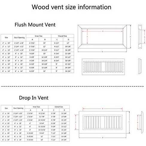 Razo Oak Wood Floor Register Drop in Vent with Damper - Zenithce