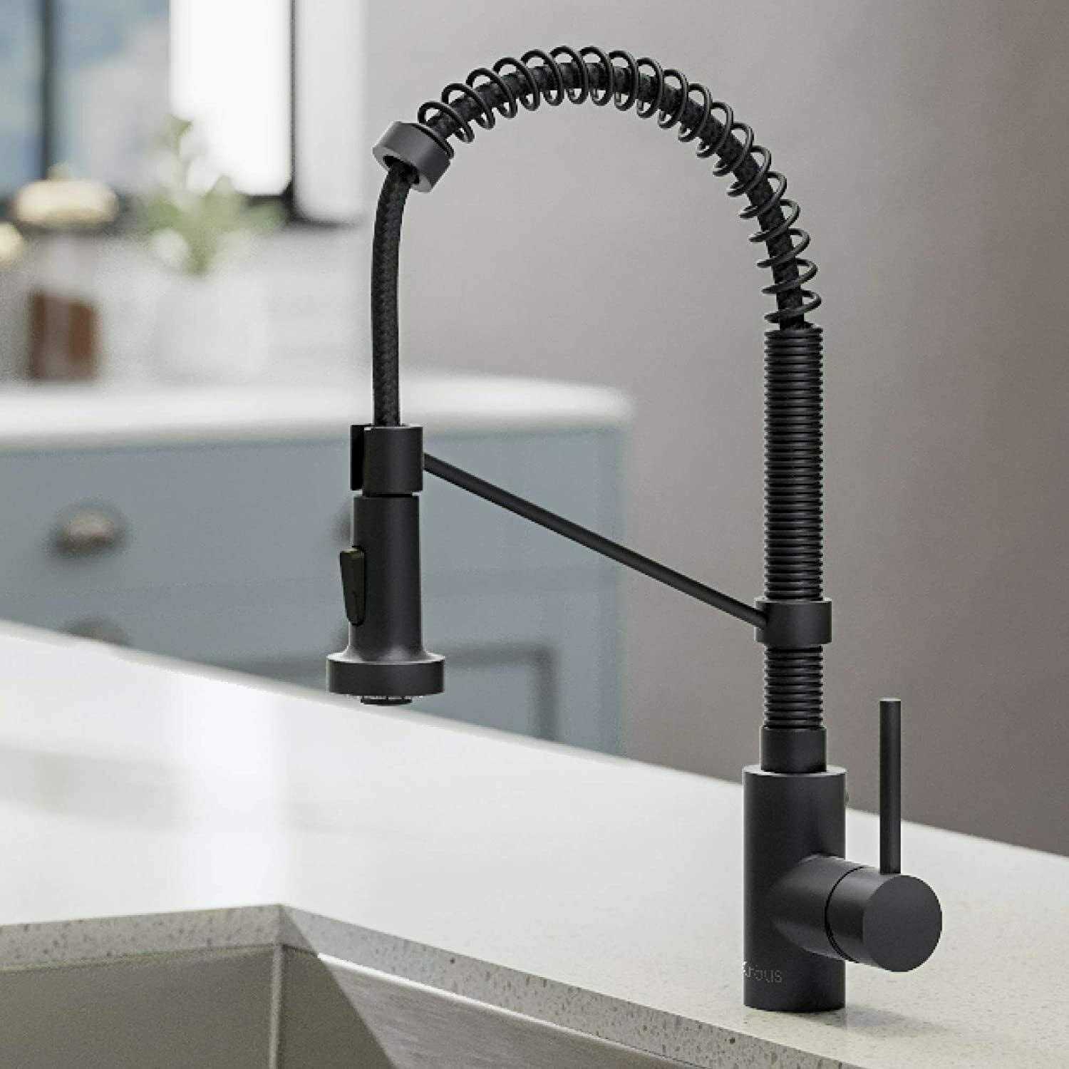 Kraus Bolden Single Handle 18-Inch Commercial Kitchen Faucet with Dual Function Pull-Down Sprayhead KPF-1610 - Zenithce