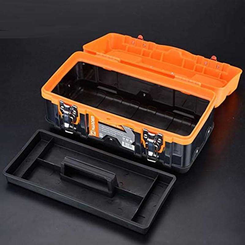 Proto 20 inchw Steel, Safety Red Portable Tool Box, Powder Coated, 9-1/2 inchh, Size: 2 in - Zenithce
