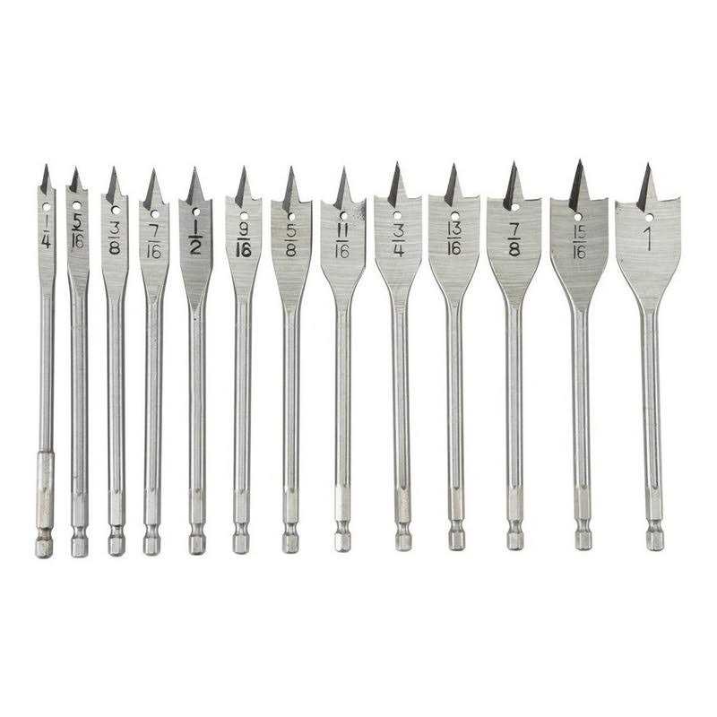 Warrior Steel Large Diameter Spade Bit Set 4 Pc - Zenithce