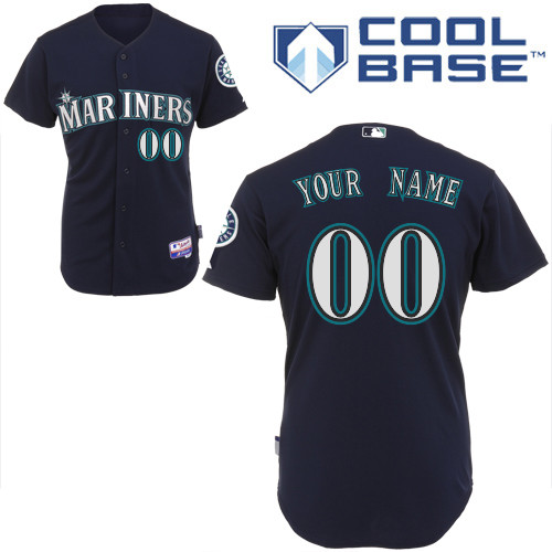 Mariners Customized Authentic Black Cool Base MLB Jersey - Zenithce