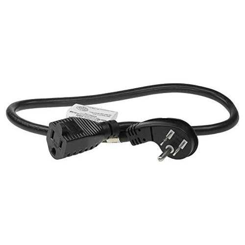 Sf Cable Ultra Low Profile Angle Nema 5-15p to Nema 5-15r Power Cord - Zenithce