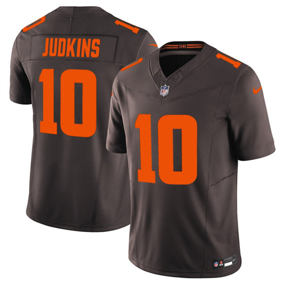 Cleveland Browns #10 Quinshon Judkins Brown 2025 F.U.S.E. Alpha Dawg Limited Stitched Jersey - Zenithce