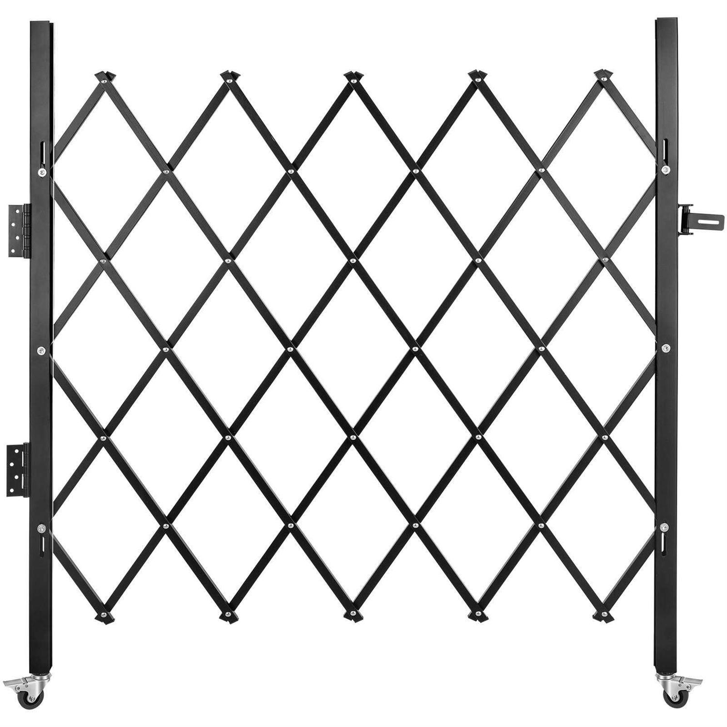VEVOR Single Folding Security Gate H x Folding Door Gate Steel Accordion Security Gate Flexible Expanding Security Gate - Zenithce