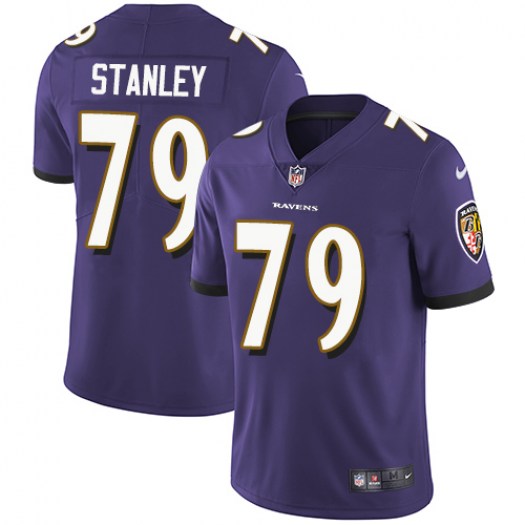 Baltimore Ravens #79 Ronnie Stanley Purple Vapor Untouchable Limited Stitched Jersey - Zenithce