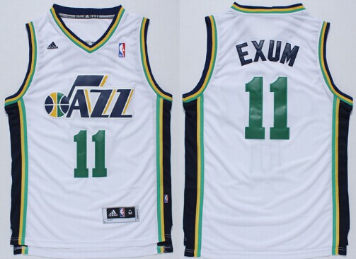 Utah Jazz #11 Dante Exum Revolution 30 Swingman White Jersey - Zenithce