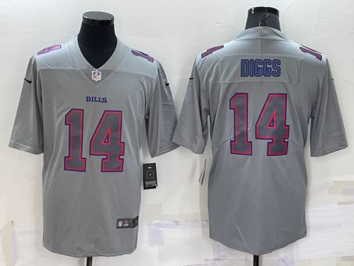 Buffalo Bills #14 Stefon Diggs Gray Atmosphere Fashion Stitched Jersey - Zenithce