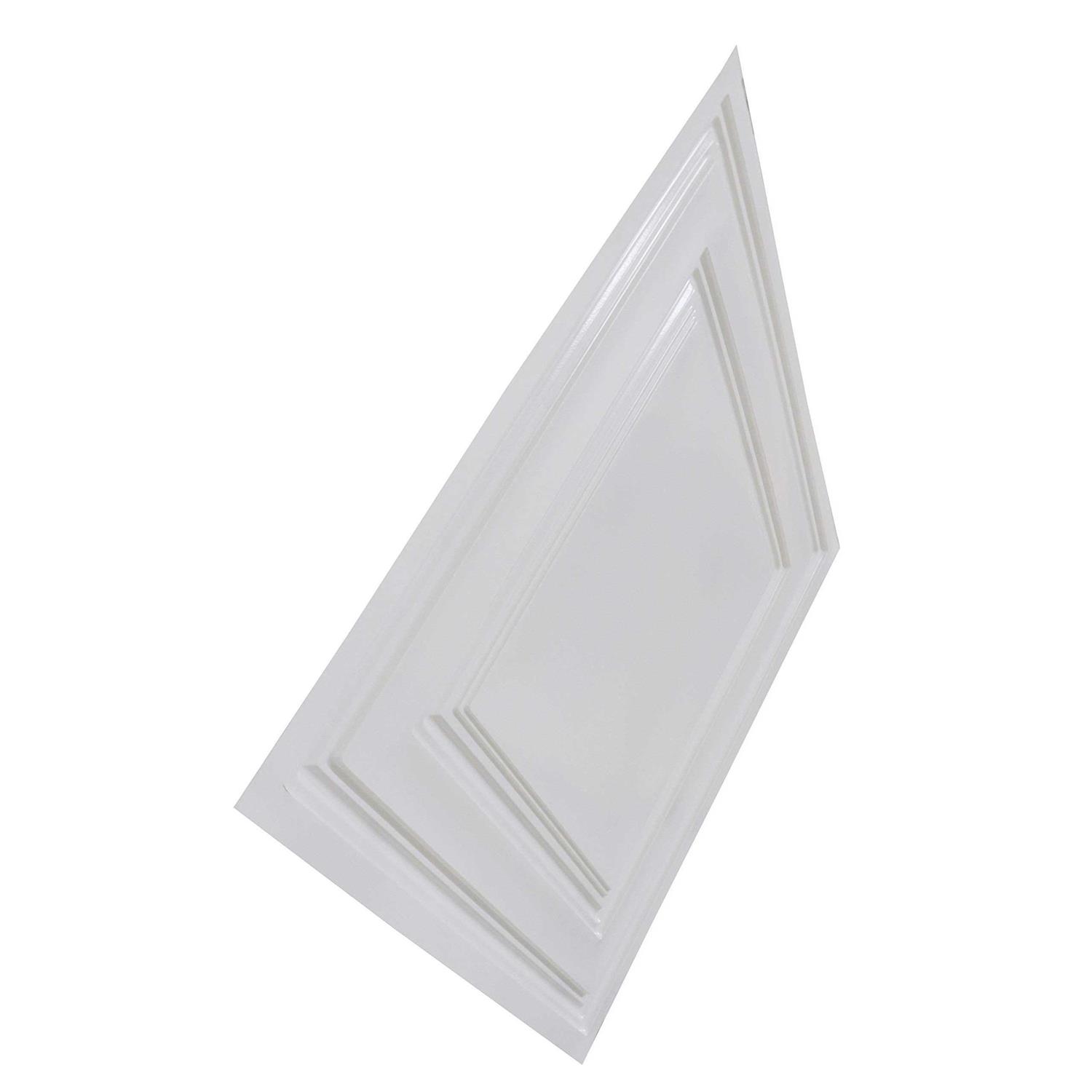 From Plain to Beautiful in Hours Designer Panel 1015 Wood 2 ft. x 2 ft. PVC Textured Faux - Zenithce