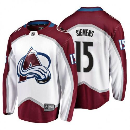 Colorado Avalanche #15 Duncan Siemens White Stitched Jersey - Zenithce