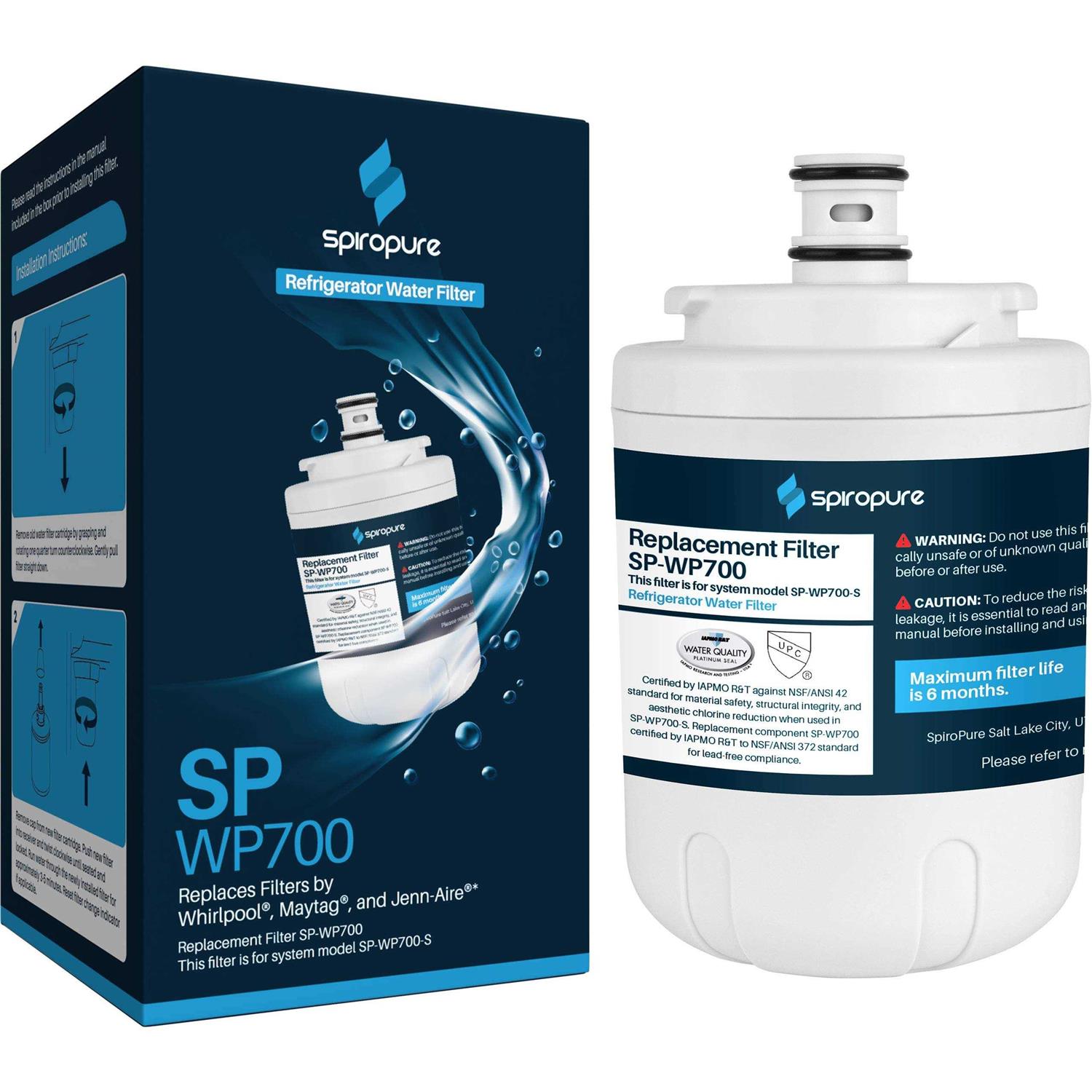 SpiroPure SP-SA970 NSF Certified Refrigerator Water Filter Replacement HAF-QIN - Zenithce