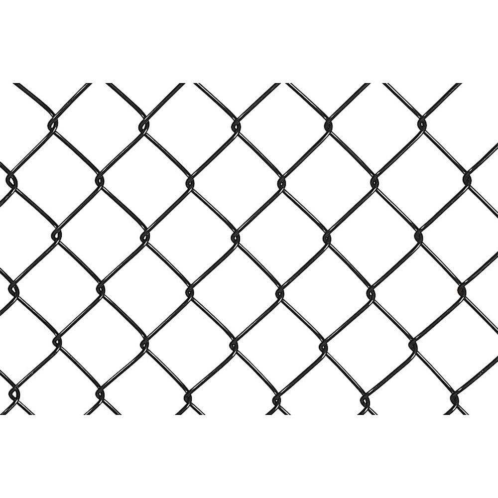 Unbranded H x 50-ft W 9-Gauge Vinyl Coated Steel Chain Link Fence Fabric with Mesh Size 2-in - Zenithce