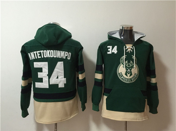 Milwaukee Bucks #34 Giannis Antetokounmpo Green Hoodie - Zenithce
