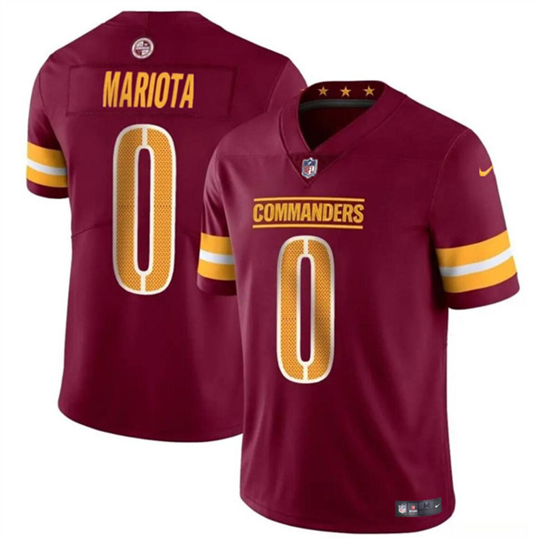 Washington Commanders #0 Marcus Mariota Burgundy Vapor Limited Stitched Jersey - Zenithce