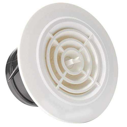 HG Power Round Air Vent ABS Louver White Grille Cover Adjustable Exhaust Vent Fit for Bathroom Office Kitchen Ventilation - Zenithce