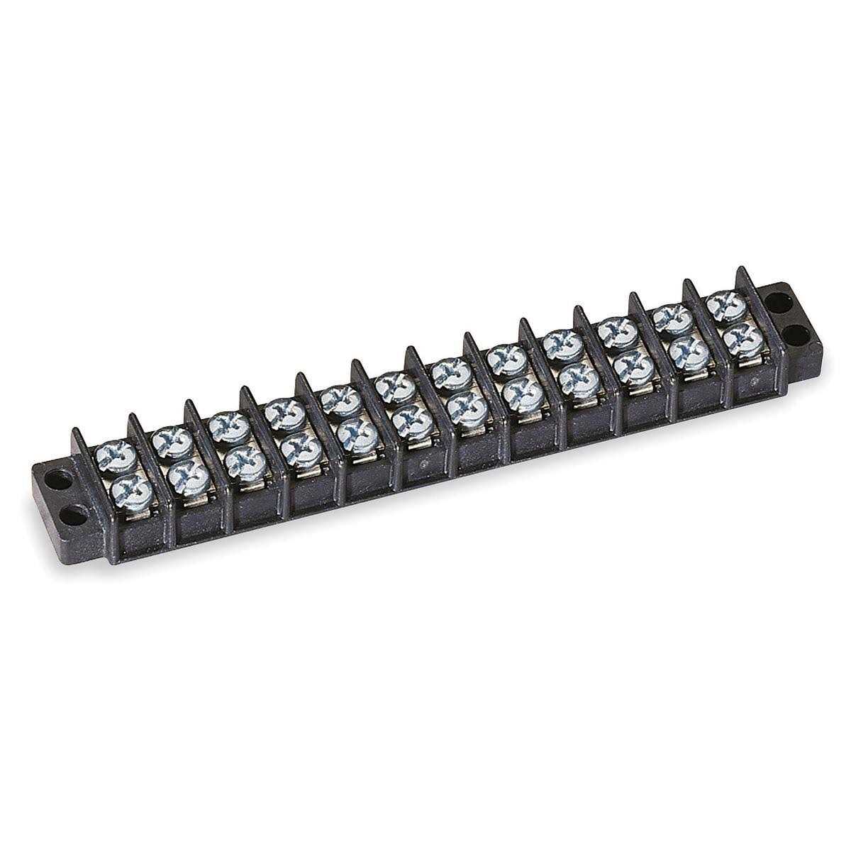 Terminal Block,2 Pack Circuits 20-30A 200v-450v Dual Row Screw Terminals Strip Heat Shrink Wire Connectors - Zenithce