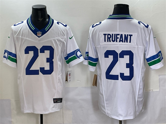 Seattle Seahawks #23 Marcus Trufant White F.U.S.E. Throwback Vapor Limited Football Stitched Jersey - Zenithce