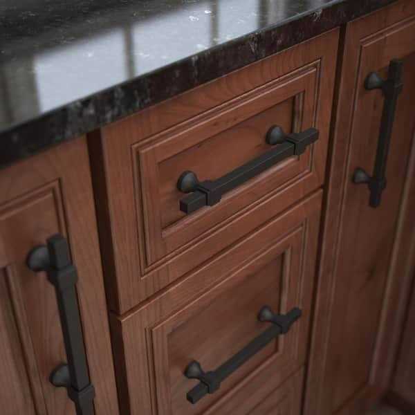 Liberty Stepped Square Adjusta-Pull 1-3/8 to 4 in. Matte Adjustable Cabinet Drawer Pull - Zenithce