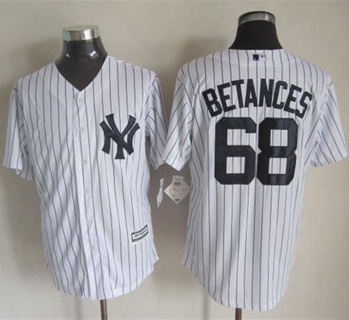 Yankees #68 Dellin Betances White Strip New Cool Base Stitched Jersey - Zenithce