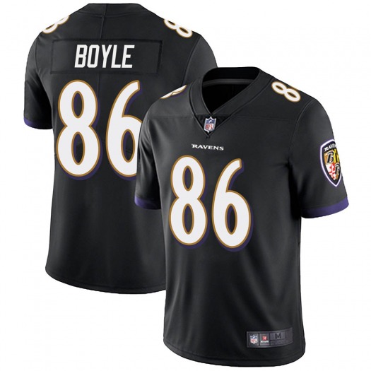 Baltimore Ravens #86 Nick Boyle Black Vapor Untouchable Limited Jersey - Zenithce