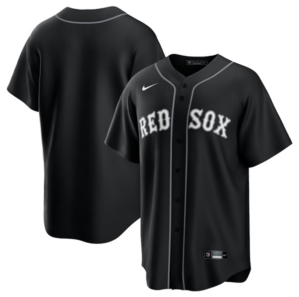 Boston Red Sox Blank Black Lights Out Limited Stitched Jersey - Zenithce