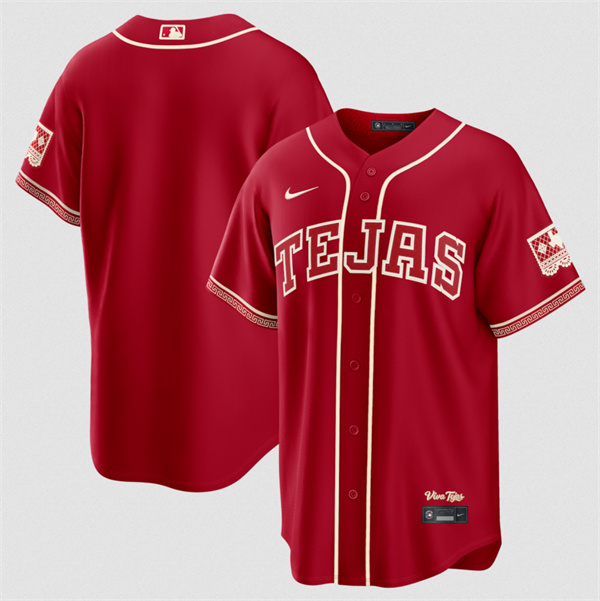 Texas Rangers Blank Red 2026 City Connect Stadium Stitched Jersey - Zenithce