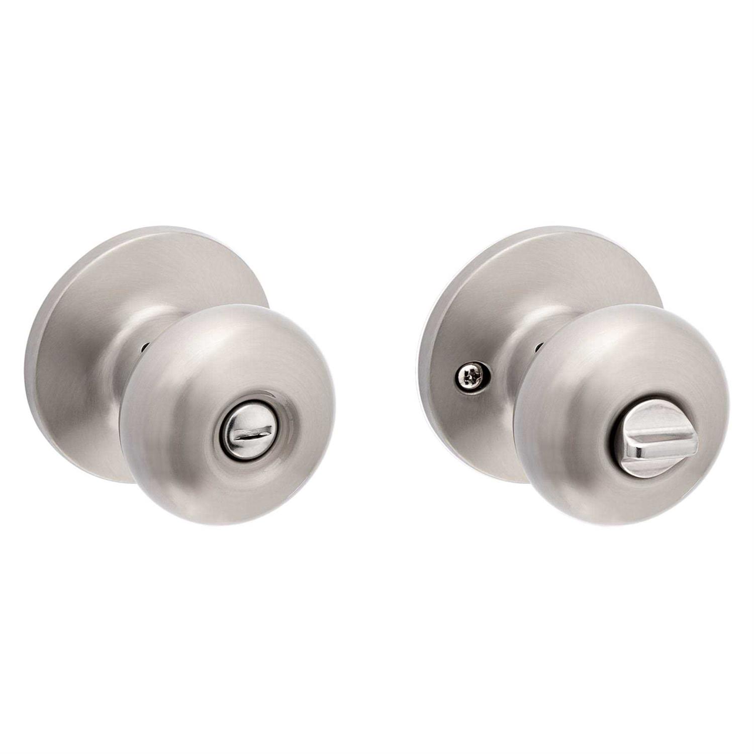 ReliaBilt Baron Matte Black Bed/Bath Privacy Door Knob Contractor Pack 93680-028 - Zenithce