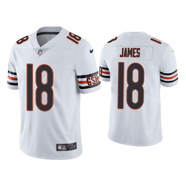 Chicago Bears #18 Jesse James White Vapor Untouchable Limited Stitched Jersey - Zenithce