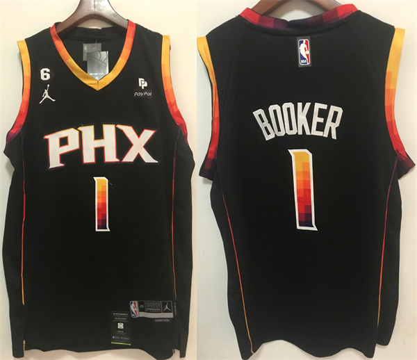 Phoenix Suns #1 Devin Booker Black Stitched Jersey - Zenithce