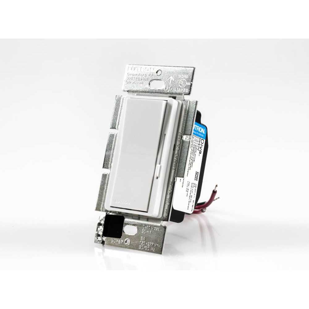 Lutron DVSCCL-153P-BI Diva CFL/LED Dimmer - Zenithce