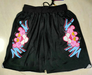 Miami Heat Pink Black Just Don Swingman Throwback Shorts - Zenithce