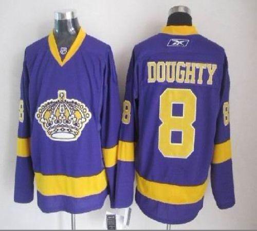 Kings #8 Drew Doughty Purple Stitched Jersey - Zenithce