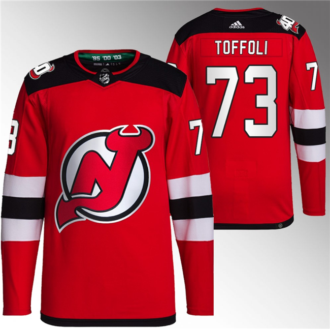 New Jersey Devils #73 Tyler Toffoli Red Stitched Jersey - Zenithce
